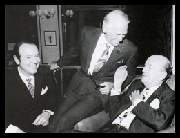 Earl Blackwell, Douglas Fairbanks Jr, and Noel Coward